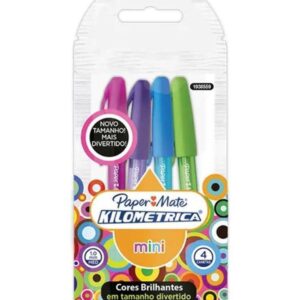 Kit canetas Paper Mate Kilometrica Mini