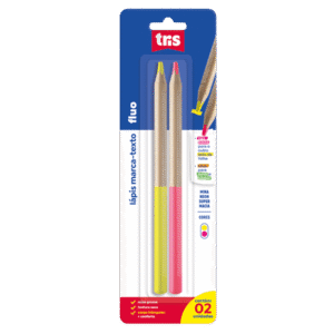 Lapis marca-texto Fluo (cartela com 2 und)