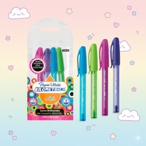 Kit canetas Paper Mate Kilometrica Mini