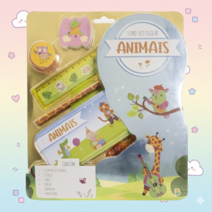 Kit escolar Animais