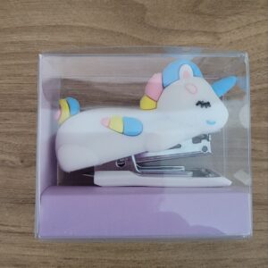 Grampeador Divertido Unicórnio (Chifre Azul)