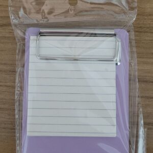 Bloco de anotações com prancheta Lílas